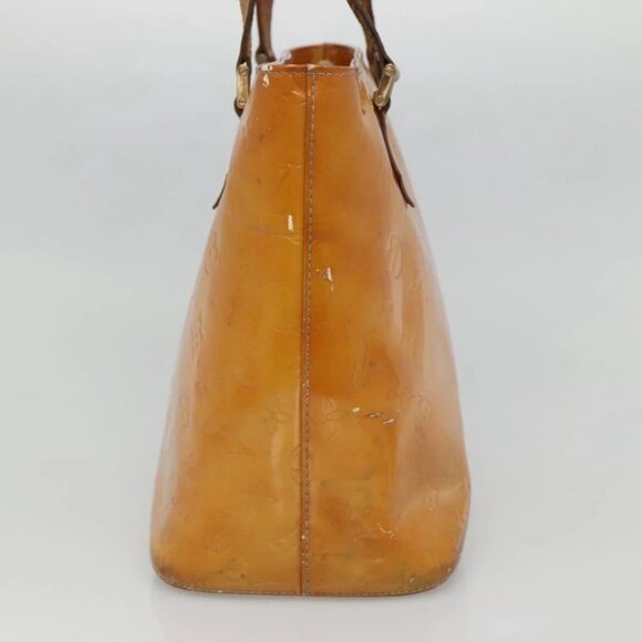 LOUIS VUITTON Monogram Vernis Houston Hand Bag Gris M91053 LV Auth 130209 - Picture 4 of 15